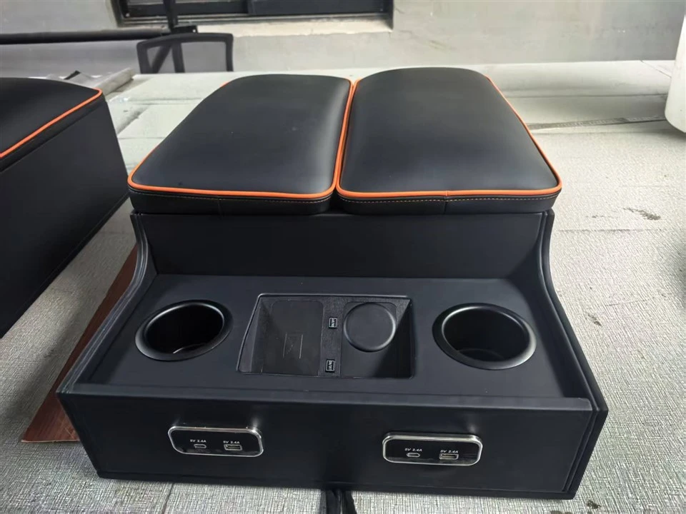 For Toyota Hiace Car Special Armrest Box Equipped With Wireless Charging Refrigerator Luxury Upgrade Accessories