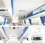 City Bus Interior Trim For Dashborad Switch Luggage Rack Outlet Aluminum Bar Hange Ring