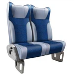 New Style Deluxe Bus Seat with Food Table, Synthetic Leather Cover for Volvo Coach ,tour Bus