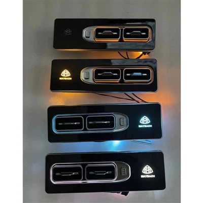 V260 V250 Vito High Quality Matte Plating Upgrade Double Turbine Vent Air Vent Handle For Vclass W447 Interior Accessories